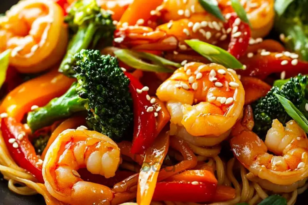 Shrimp Stir Fry with Noodles