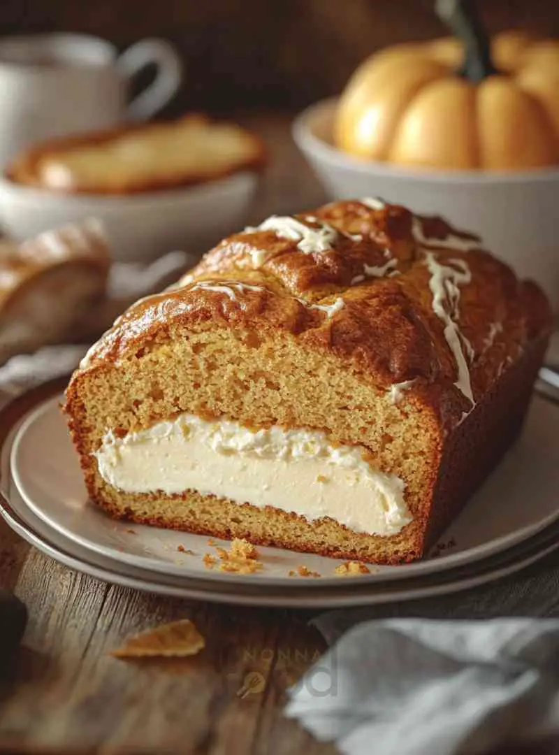 cream cheese filled pumpkin bread