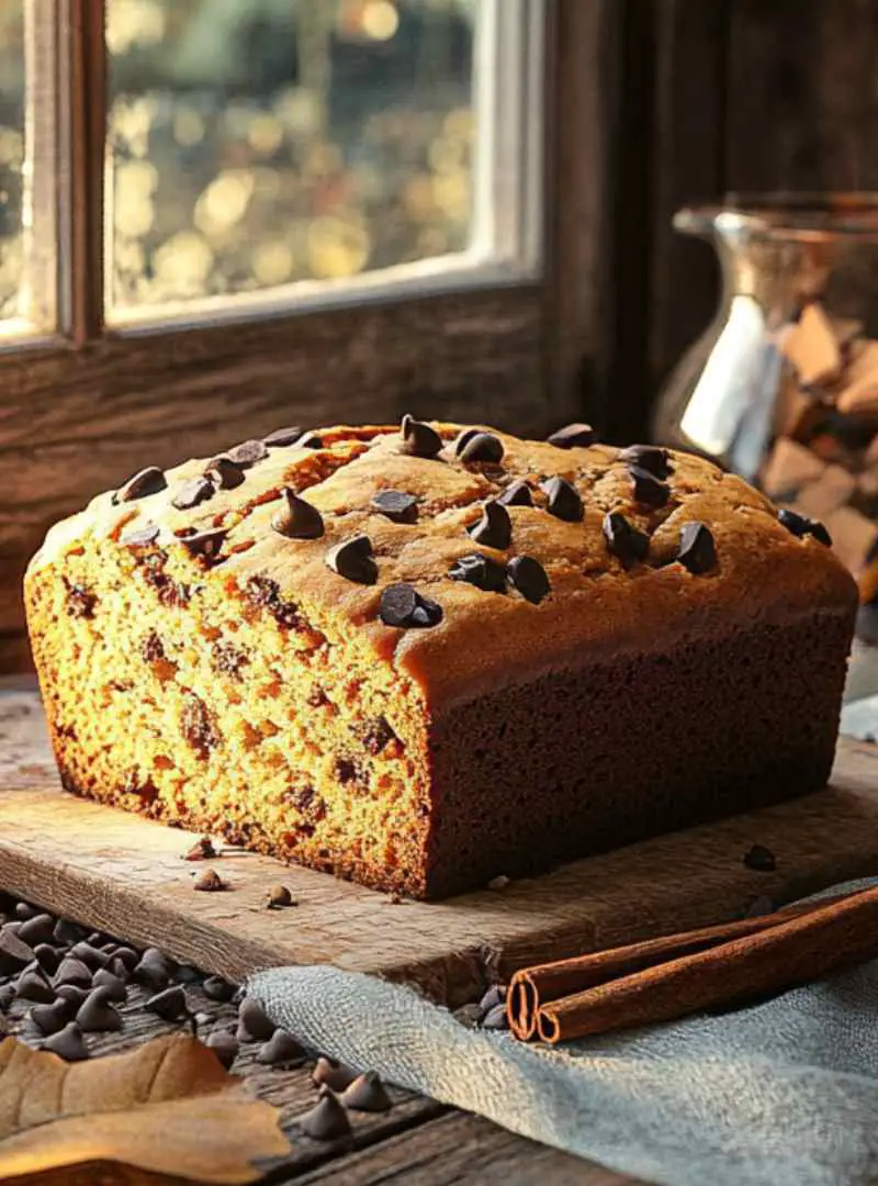 pumpkin chocolate chip bread