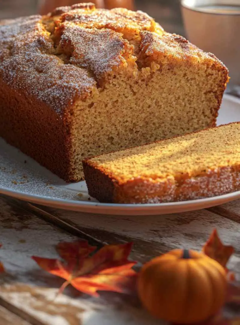 cinnamon sugar pumpkin bread