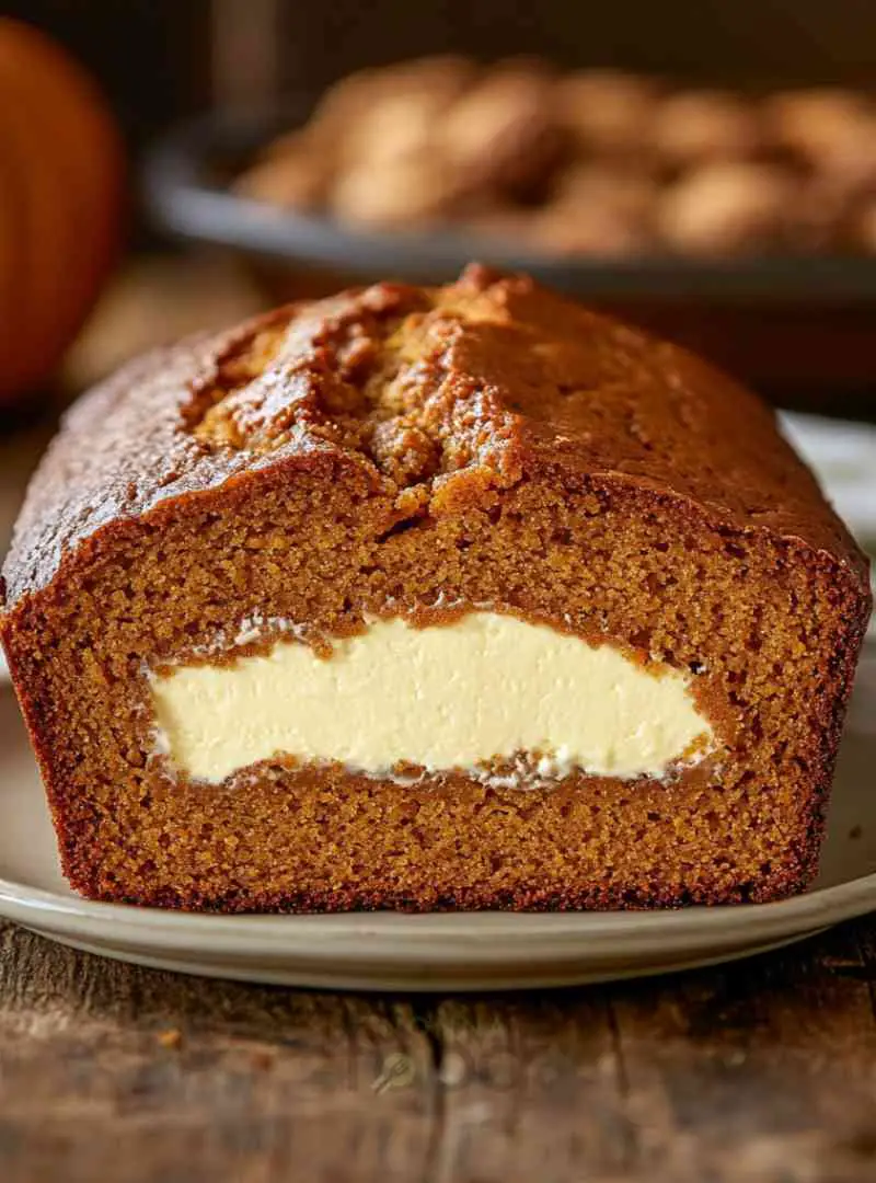 cream cheese filled pumpkin bread