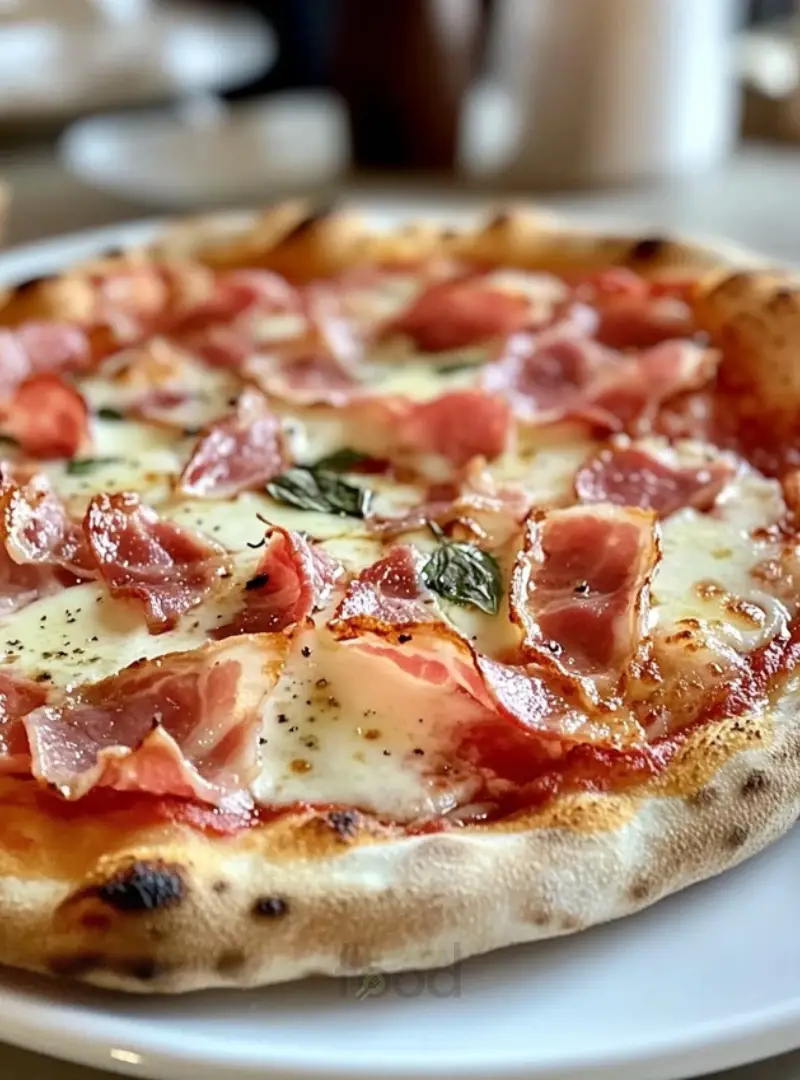 Canadian bacon pizza