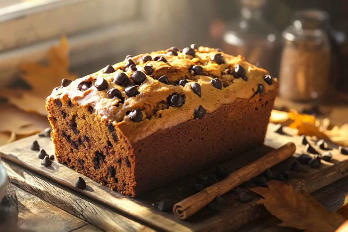 pumpkin chocolate chip bread