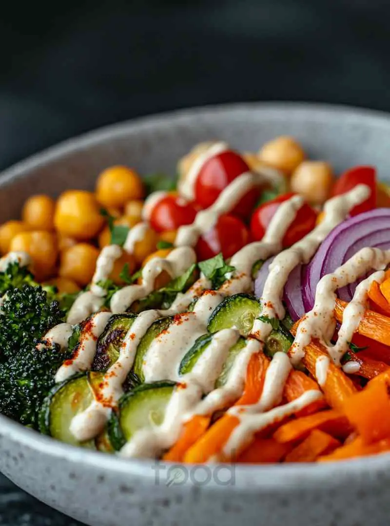 Roasted Veggie Chickpea Bowls