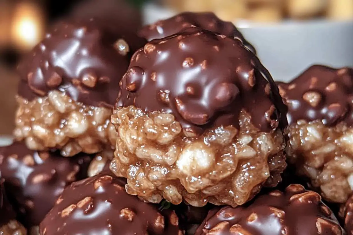 Chocolate Rice Krispie Treat Balls: A Delicious No-Bake Snack