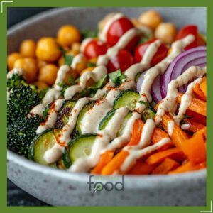 Roasted Veggie Chickpea Bowls