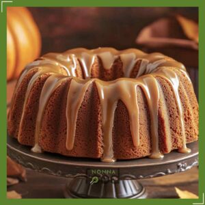 Pumpkin Bundt Cake with Brown Sugar Icing