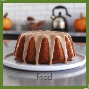 Pumpkin Spiced Coffee Cake with Brown Butter Glaze