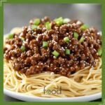 Mongolian Noodles with Ground Beef