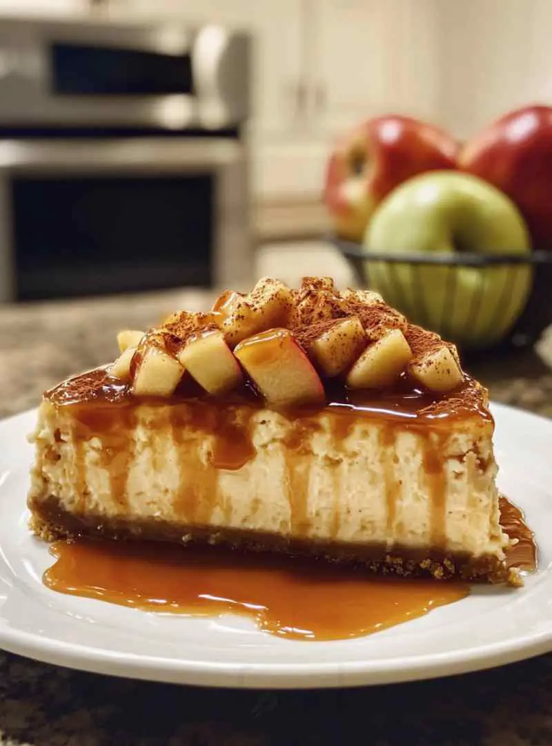 Easy Caramel Apple Cheesecake is a delicious treat