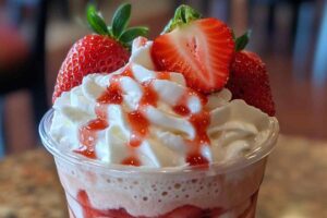 Strawberries & Cream Frappuccino is a delicious treat13