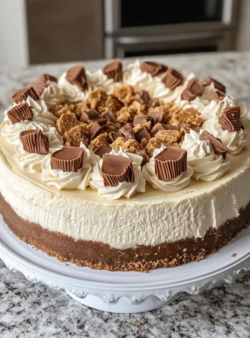 White Chocolate Reese's Dream Cheesecake is divine10