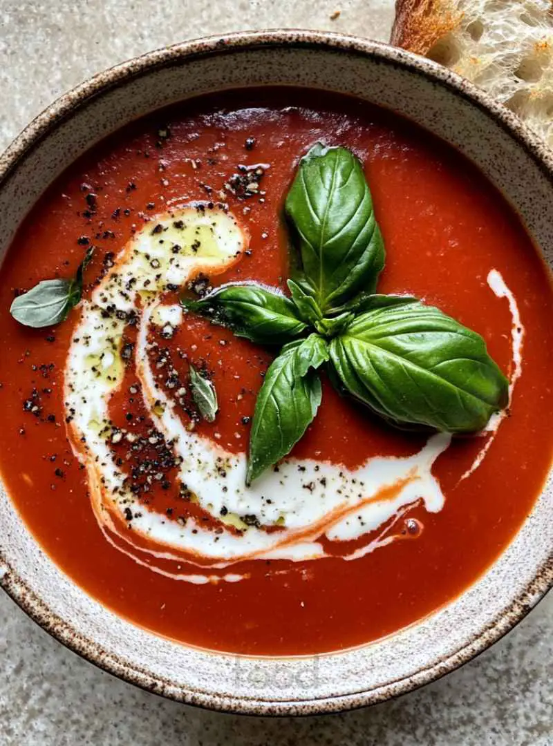 CREAMY TOMATO BASIL SOUP