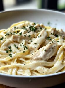 DELICIOUS CHICKEN ALFREDO PASTA