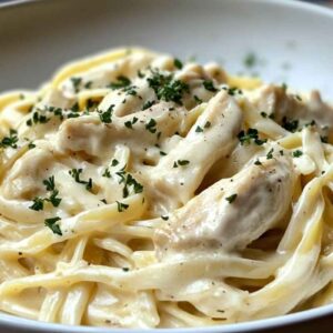 DELICIOUS CHICKEN ALFREDO PASTA