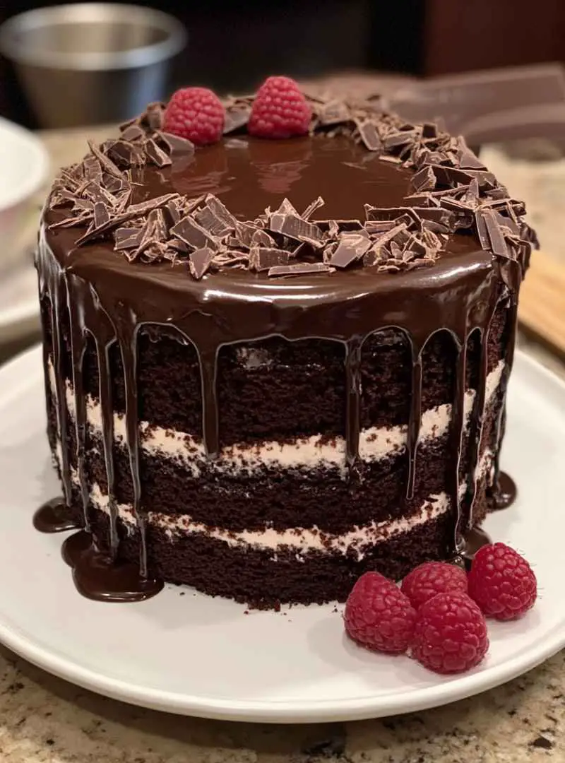 Decadent Chocolate Ganache Cake