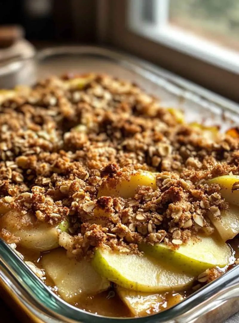 Winter Spiced Apple Crisp