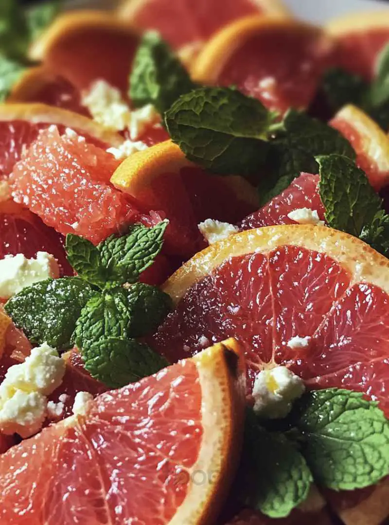 Grapefruit Salad with Mint and Honey