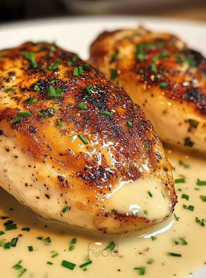 Indulge in Chicken with Boursin Sauce with Garlic and Fine Herbs for a creamy, flavorful dish that's easy to make and irresistible!