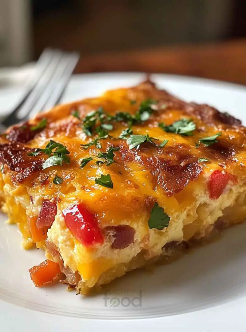 Easy Bacon Egg and Hashbrown Casserole