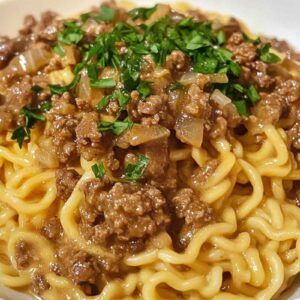 GROUND BEEF STROGANOFF