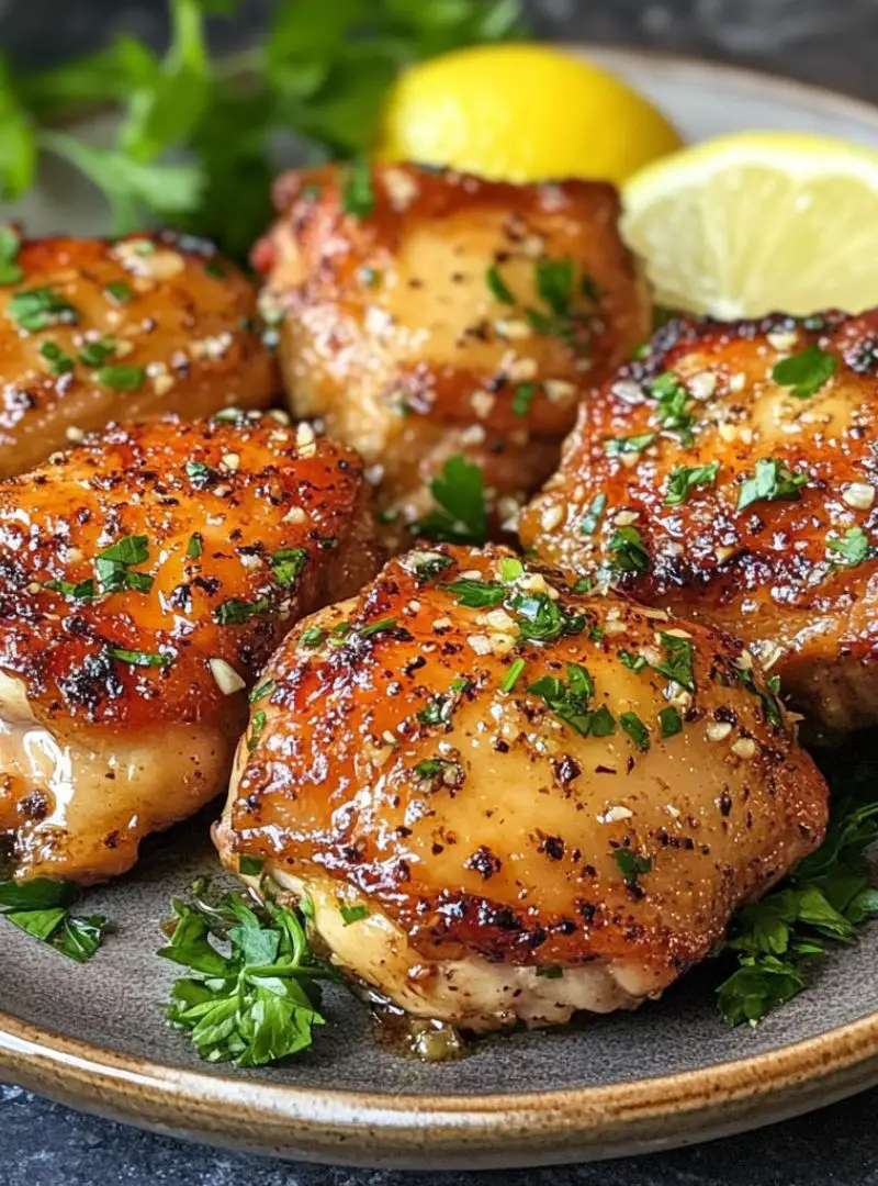 GARLIC BUTTER CHICKEN THIGHS 