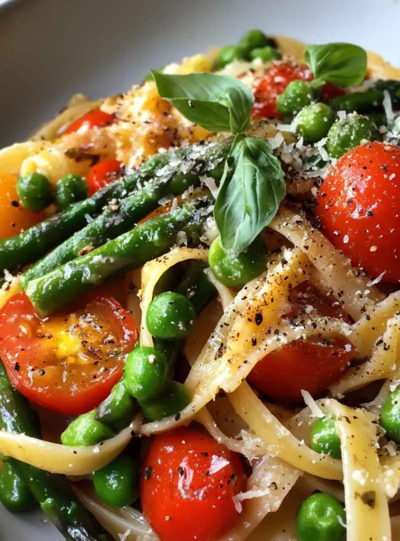 spring vegetable pasta 