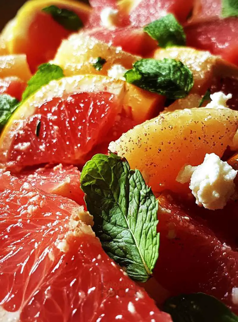 Grapefruit Salad with Mint and Honey