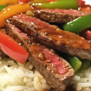 Pepper Steak with Bell Peppers and Onion