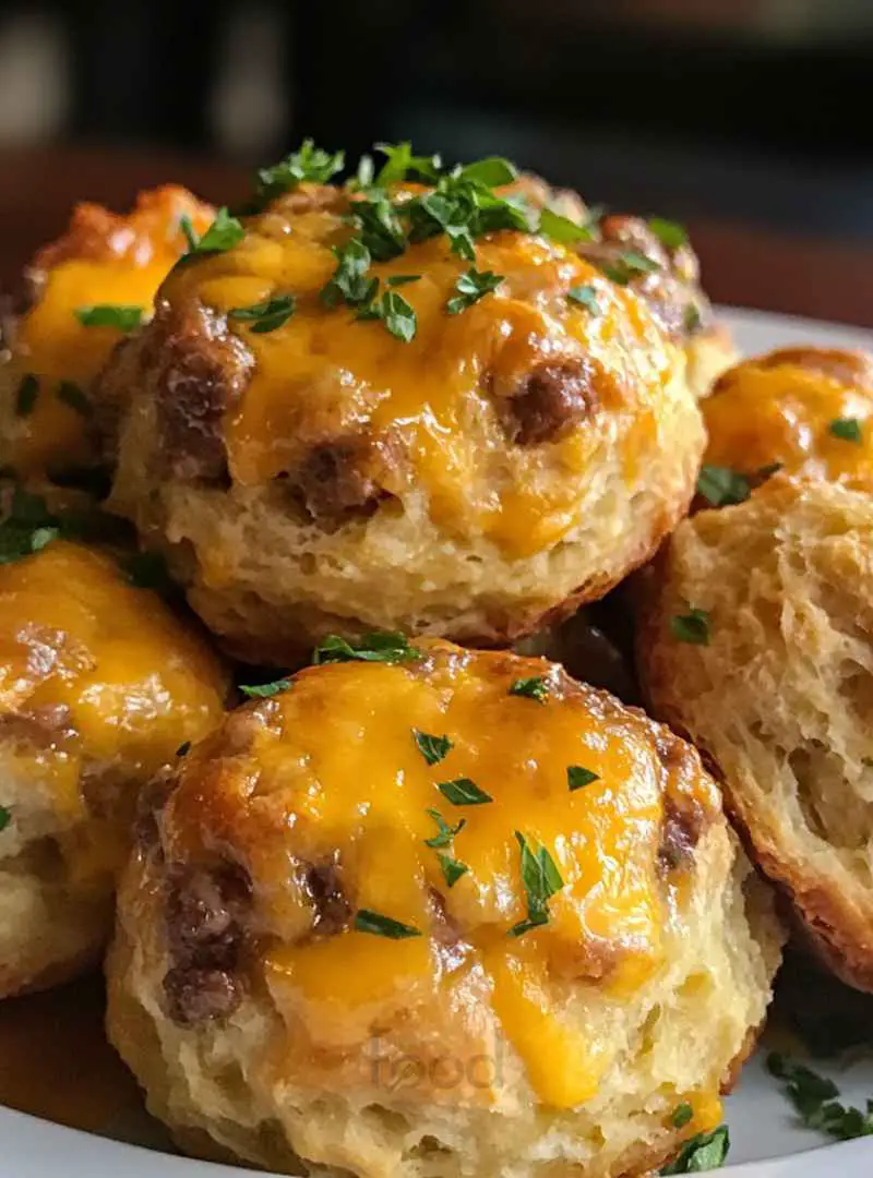 Cheesy Beef Biscuit Bombs