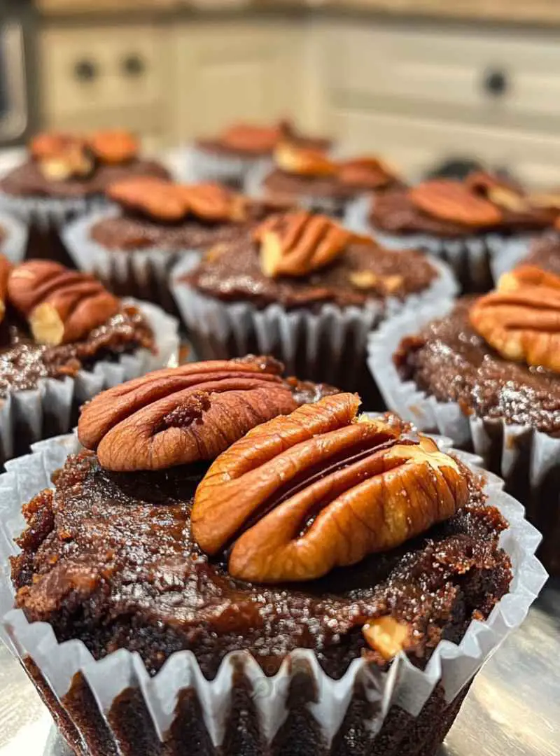 Pecan Pie Brownie Bites