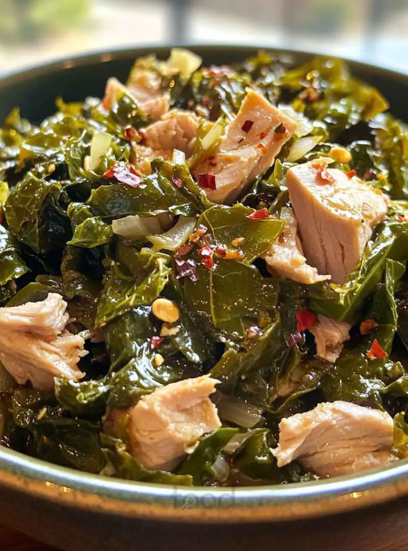 COLLARD GREENS WITH SMOKED TURKEY