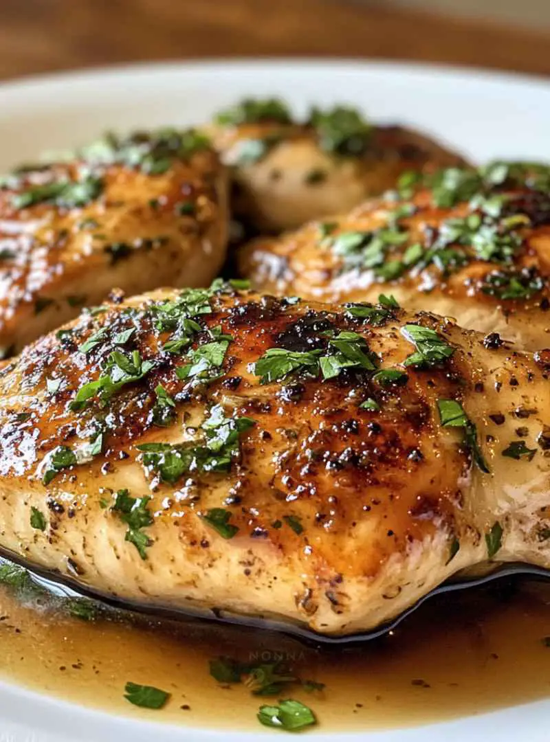 CHICKEN CHOP WITH GARLIC HERB SAUCE 