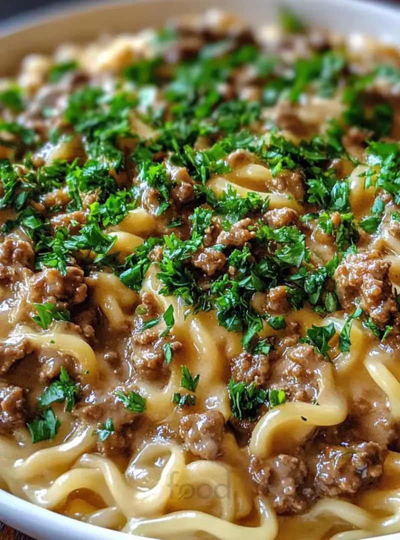  GROUND BEEF STROGANOFF