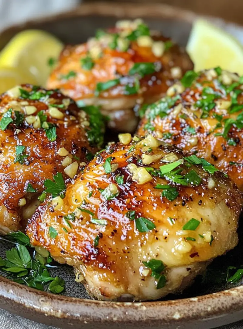 GARLIC BUTTER CHICKEN THIGHS 