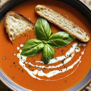 CREAMY TOMATO BASIL SOUP