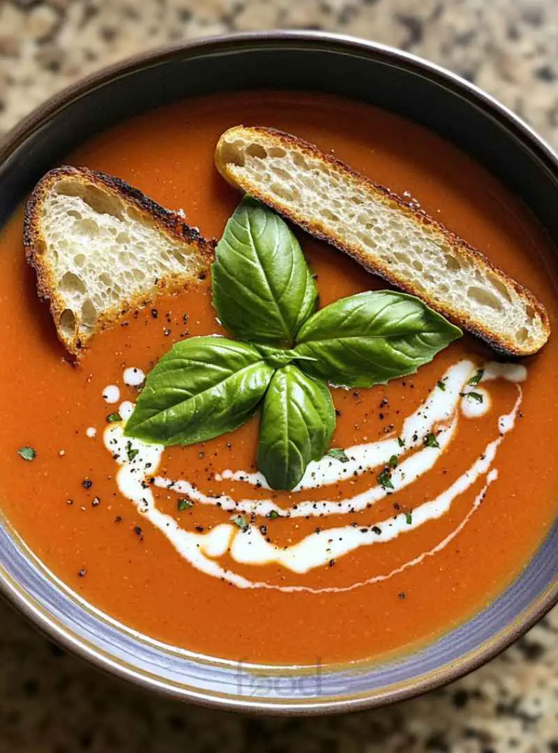 CREAMY TOMATO BASIL SOUP