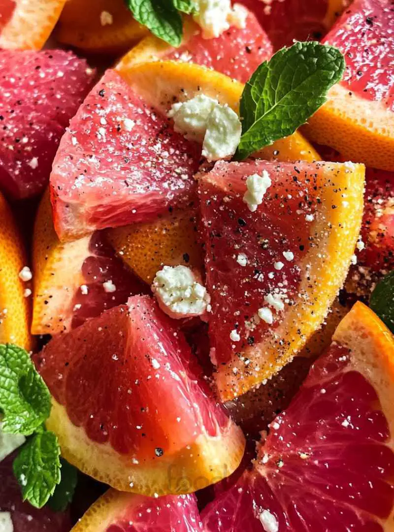 Grapefruit Salad with Mint and Honey