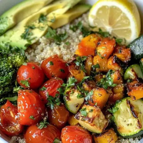 QUINOA BOWL WITH ROASTED VEGETABLES