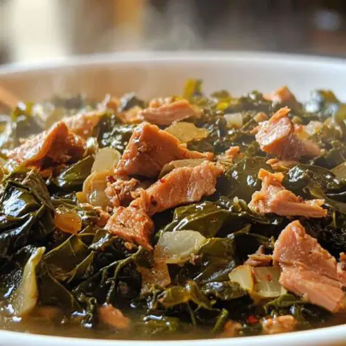 COLLARD GREENS WITH SMOKED TURKEY