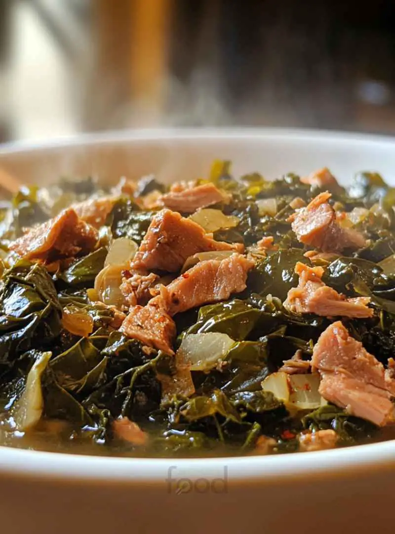 COLLARD GREENS WITH SMOKED TURKEY