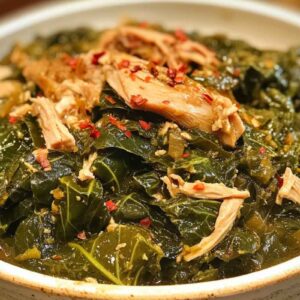 COLLARD GREENS WITH SMOKED TURKEY