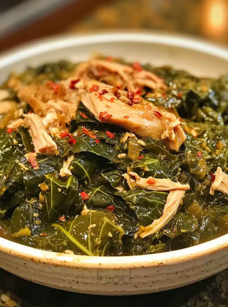 COLLARD GREENS WITH SMOKED TURKEY 