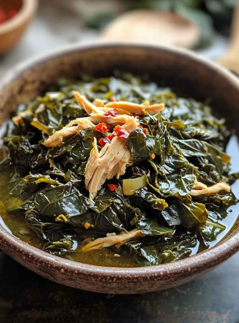 COLLARD GREENS WITH SMOKED TURKEY