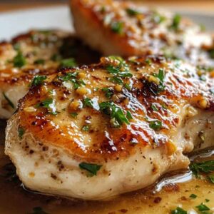 CHICKEN CHOP WITH GARLIC HERB SAUCE