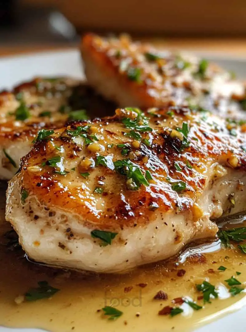 CHICKEN CHOP WITH GARLIC HERB SAUCE 