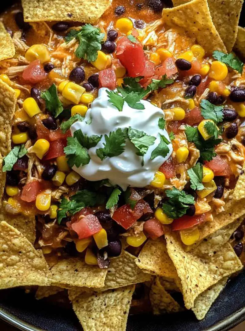 CROCKPOT CHICKEN TACO SOUP 