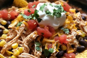 CROCKPOT CHICKEN TACO SOUP