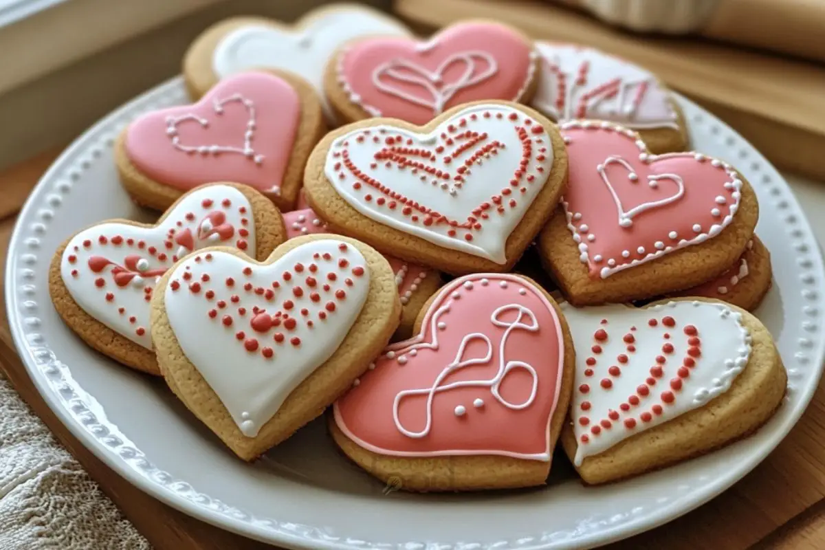 VALENTINE COOKIES DECORATED