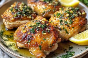 GARLIC BUTTER CHICKEN THIGHS